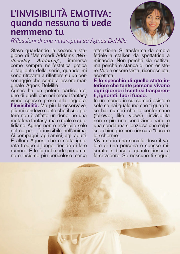 L’invisibilità emotiva: quando nessuno ti vede nemmeno tu